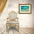thumbnail image 3 of Wilson, Emily M. 32x23 Gold Ornate Wood Framed with Double Matting Museum Art Print Titled - Haft Kul-Sughd Province-Tajikistan Abstract patterns in water of Nezhegon-Haft Kul-the Seven Lakes, 3 of 4