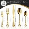 thumbnail image 3 of High-quality stainless steel flatware set with mirror polish, comfortable grip, and elegant design, suitable for various occasions and perfect for gifting., 3 of 8