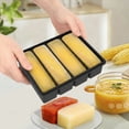 thumbnail image 5 of Qenwkxz 4 Pack Silicone Freezer Tray with Lid 4 Long Slot and 15 Small Grid Soup Freezer Container Mold Ice Cube Tray For Meal Prep Freezing Soup Stew Sauce Garlic Herb (Black), 5 of 11