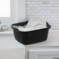 thumbnail image 3 of Sterilite 18 Qt. Dishpan, Multi-Purpose Plastic Wash Tub, Kitchen, Sink, Black, 3 of 3
