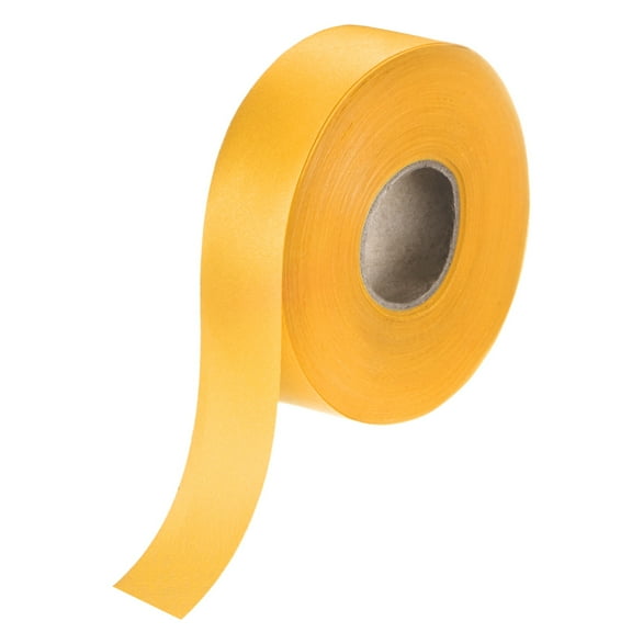 Uxcell 1-Pack Extra Wide Single Fold Bias Tape, 1.2 Inch x 55 Yards Satin Bias Tape for Sewing/Quilting/Hemming [Yellow]