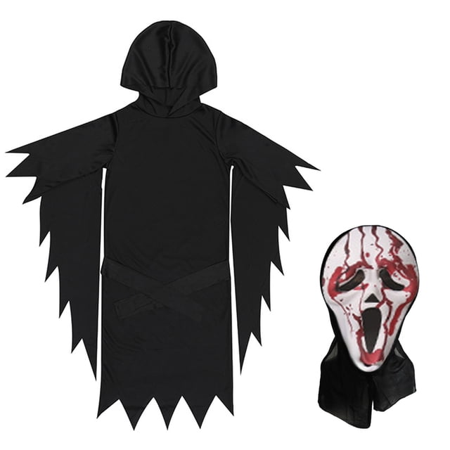 Disfraz Wdftyju Cosplay Terror y Miedo con máscara para Halloween Adultos
