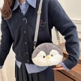 thumbnail image 6 of Jiibva Penguin Crossbody Bag Plush Shoulder Purse Small Handbag with Adjustable Strap Cartoon Animal Shoulder Bag for Women, 6 of 7