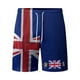thumbnail image 5 of WILLBEST Pantalones Cortos Casuales para Hombre, con Bandera Europea y Británica, de Manga Corta, con Botones, Holgados y Cómodos, para Negocios Urbanos, Conjunto de Dos Piezas, 5 of 5
