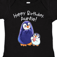 thumbnail image 4 of Inktastic Happy Birthday, Auntie Cute Penguins Boys or Girls Baby Bodysuit, 4 of 5