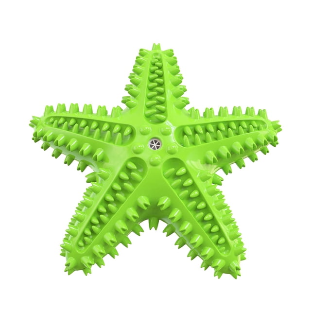 Green Green Floating Sound Dog Toy Molars Dog Toothbrush Tpr Starfish Shape Chew Squeaky Float