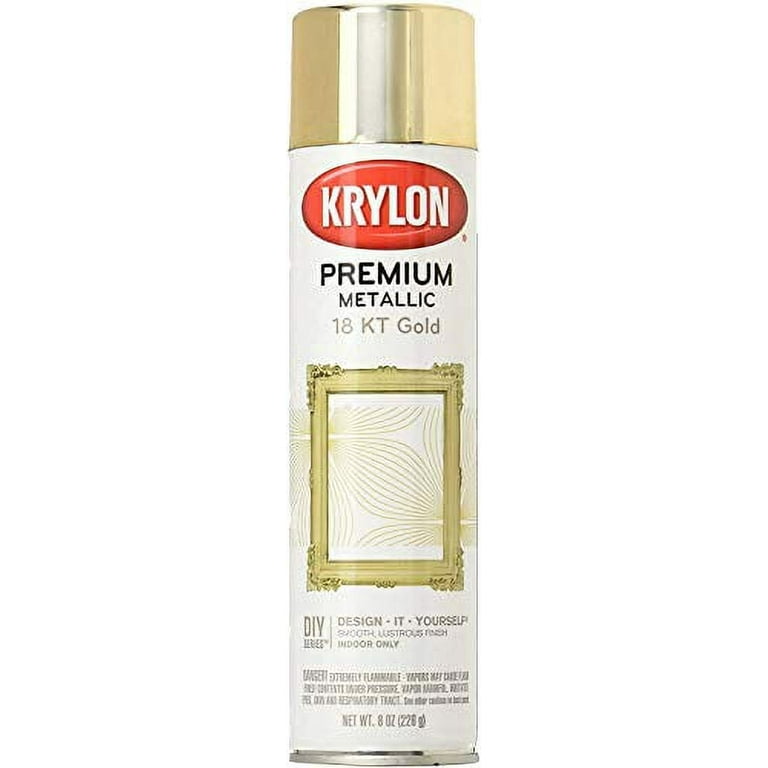 Buy Krylon K05588007 Enamel Spray Paint, Metallic, Gold, 12 oz, Can Gold