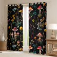 thumbnail image 2 of Manfei Colorful Mushroom Black Out Curtains for Teens Adults,Exotic Style Curtains Pack of 2 (42x63 Each),Chic Floral Flowers Bedroom Curtains,Luxury Bedroom Decor, 2 of 6