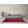 thumbnail image 3 of Ahgly Company Indoor Round Abstract Pink Modern Area Rugs, 4' Round, 3 of 4