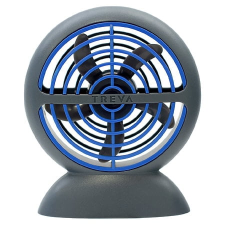 Treva 3.5" USB Rechargeable Personal Cooling Fan, Blue - 1.0 ea