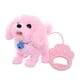 thumbnail image 4 of Juguete de perro que camina, peluche de animal simulado, regalo de cumpleaños para niños, accesorios de colores aleatorios, juguete electrónico Rosa, 4 of 7