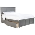 thumbnail image 2 of Bowery Hill  Madison Queen Platform Bed  & Storage Drawers in Grey, 2 of 5