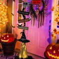 thumbnail image 7 of Halloween Decorations -Lighted Halloween Wooden Witch’s Broom for Indoor Outdoor Porch Yard Halloween Decor - Spooky Light up Halloween Witch Decorations Sign, 7 of 7