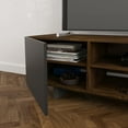 thumbnail image 3 of Nexera Helix 72-inch TV Stand, Truffle and Charcoal Grey, 3 of 6