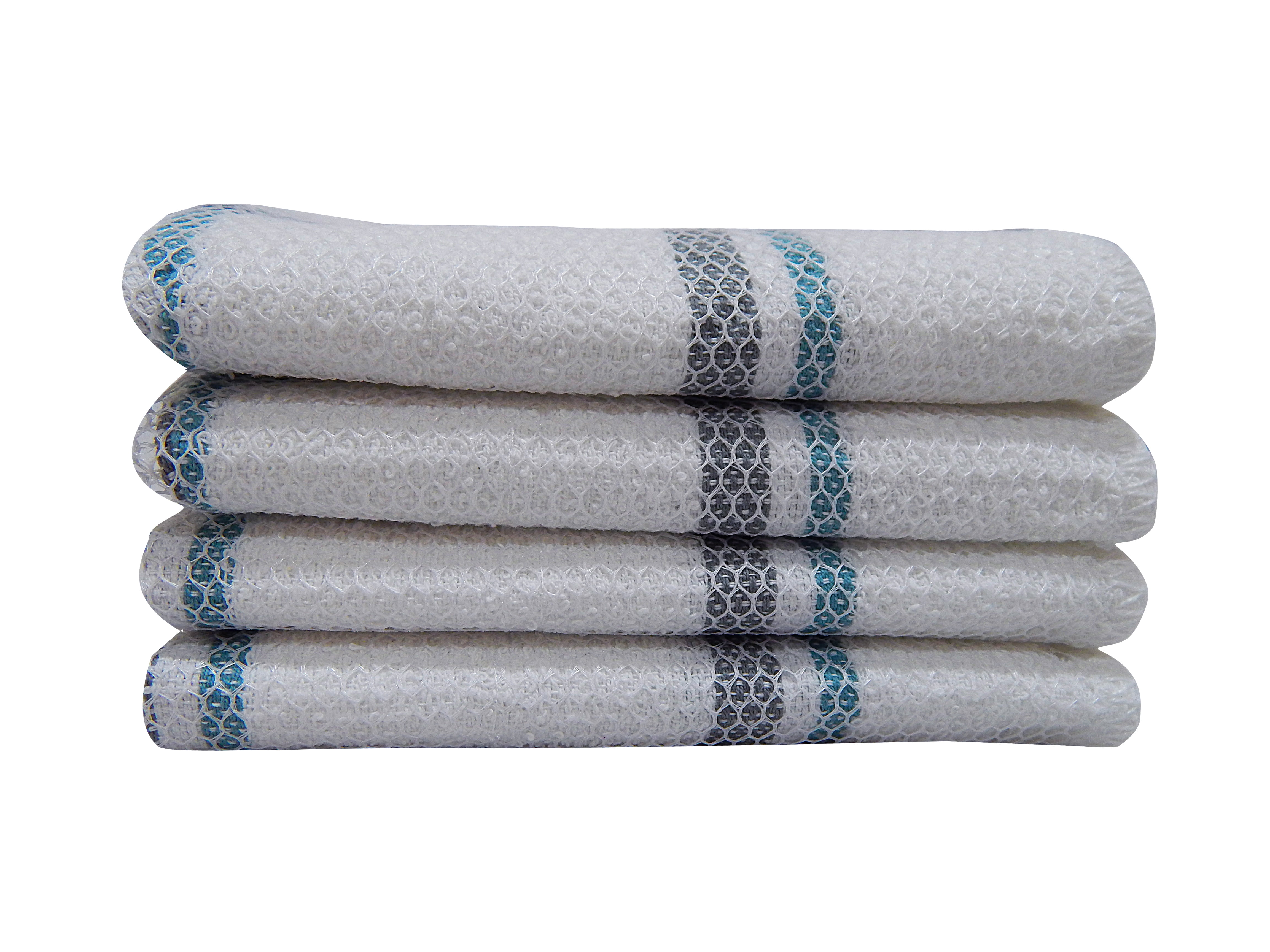 Tag Set of 4 Blue Dish Towels