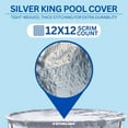 thumbnail image 4 of Swimline Hydrotools Silver King Winter Pool Cover for 18 x 33 Ft Above Ground Oval Pools, 4 of 7