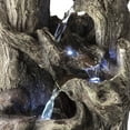 thumbnail image 6 of Alpine Corporation Outdoor 5-Tier Rainforest Tree Trunk Water Fountain, LED Lights, 6 of 12