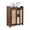 Dark Brown, 2 Door, variant on Free Assemble Wooden Countertop Potato and Onion Storage Bin Box,Countertop Cabinet, Wooden Bread Boxes, Potato Storage, Coffee Station, 11.8W x 6.8D x 16H in, Rustic Color