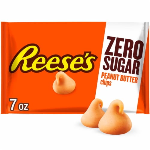 1PACK, Reese's Zero Sugar Peanut Butter Baking Chips Bag