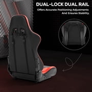 Supllueer Stable Racing Simulator Cockpit Adjustable With Gaming Red Seat Fits Logitech G920 G923 Thrustmaster Fanatec.Excluding electronic devices