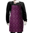 thumbnail image 1 of Oriental Kids Apron, Pattern with Abstract Nostalgic Flourish Floral Ornament Print, Boys Girls Apron Bib with Adjustable Ties for Cooking Baking Painting, Plum and Multicolor, by Ambesonne, 1 of 2