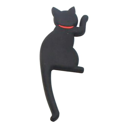 

Tiitstoy Cute Cartoon Cat Sticky Hook Magnetic Fridge Magnet Non-marking Hook