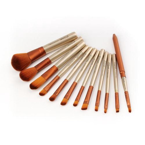 12PCS Make Up Brushes Sets Powder Highlighter Eye Shadow Beauty Tools Cosmetics Accessories