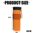 thumbnail image 2 of Olla termo de fitness para deportes al aire libre de gran capacidad de 450 ml, taza termo portátil para estudiantes taza de coche de acero inoxidable, 2 of 5