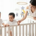 thumbnail image 2 of Elephant Crib Mobile Animal Felt Nursery Ceiling Decoration Cloud and Star Felt Mobile Elephant Mobiles for Cribs, 2 of 6