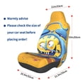 thumbnail image 2 of Lsque Funny Alarm Clock Illustration Pattern Car Seat Covers for Front Seats , Waterproof Seat Covers for Cars, Sporty Front Seat Covers,Car Seat Cover Protector Front Seats, 2 of 5