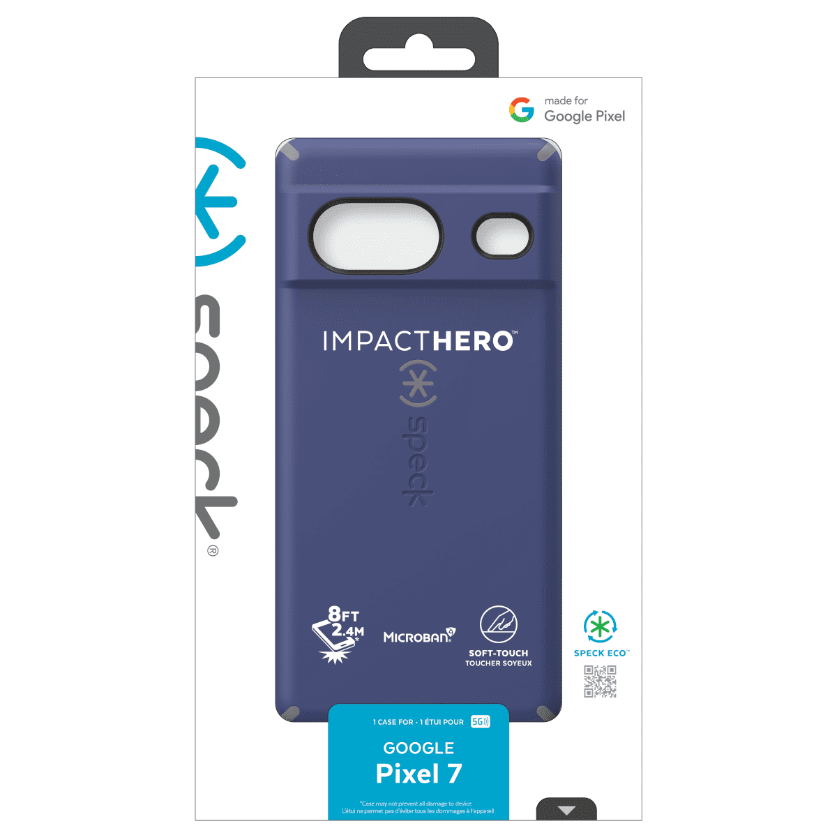 Speck ImpactHero Series Case for Google Pixel 7 - Prussian Blue/Cloudy Gray