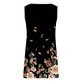 thumbnail image 4 of Puntoco Women dresses for summer Women Printing Summer Sleeveless Pullover Vent Dress Black 4(S), 4 of 4