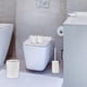 thumbnail image 5 of Cosas de baño Accesorios De Baño Set De Baño Con Estilo Para El Hogar Para Hotel, Apartamento, Blanco blanco Magideal Cosas de baño, 5 of 7