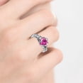thumbnail image 4 of Bradem Rings Clearance! Gold Plated Rings Love Rings Stackable Rings for Women Rings for Women and Men, Pink, 9 Lady Ring Clearance Sale, 1X Ring, 4 of 5