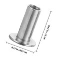 thumbnail image 4 of CATIEBYE Round Silver Rivets for Clothing DIY Metal Studs for Jackets Hats Bags Decoration, 4 of 5