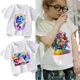 thumbnail image 2 of Camiseta de manga corta con estampado de dibujos animados para niñas, ropa Kawaii de verano, ideal para regalo, 2 unidades, 2 of 5