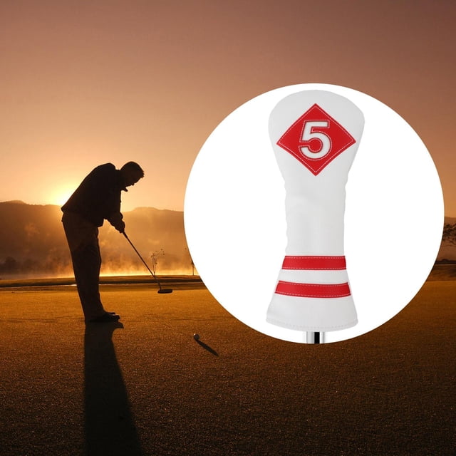para cabezas para golf para Driver Woods para cabezas de material cuero para primera , diseñadas para adaptarse a s maderas y bnco DYNWAVEMX Funda para palos de golf