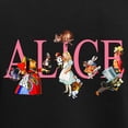 thumbnail image 3 of CafePress - ALICE & FRIENDS IN WONDERLAN Women's Dark Pajamas - Women's Short Sleeve Print T-Shirt and Pants Dark Cotton Pajama Set, 3 of 7