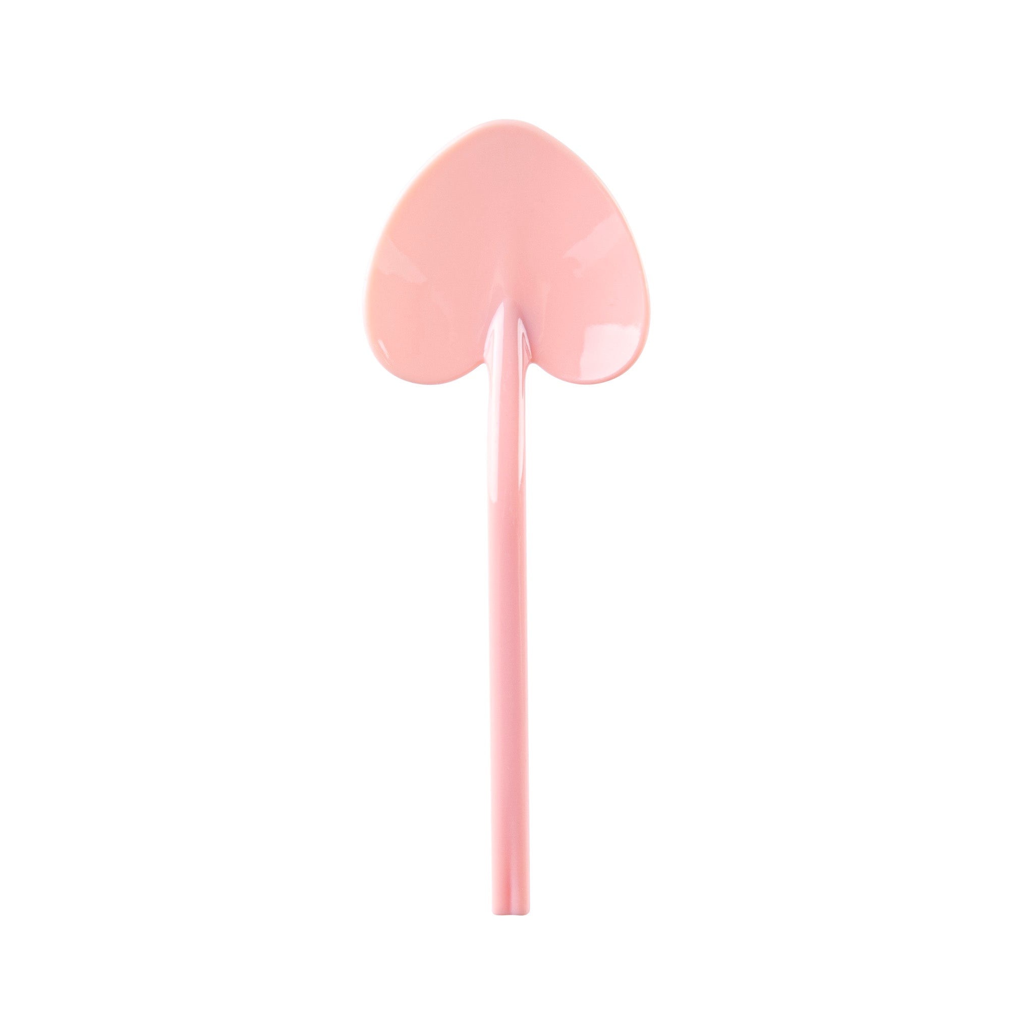 Restaurantware-3.5 Inch x 1.3 Inch Heart Spoons, 500 Disposable Mini Plastic Spoons - Heart-Shaped, For Desserts, Coral Plastic Tasting Spoon, For Parties Or Events
