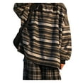 thumbnail image 6 of LMLYSoH Women Loose Striped Sweater, Adults Casual Long Sleeve Round Neck Pullover with Pocket, 6 of 9
