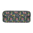 thumbnail image 3 of Goofa Cartoon Leaf Mushroom Red Pattern Pencil Case, Multi- Slot Pencil Pouch, Portable Pencil Bag, Pen Case for& Office, 3 of 9