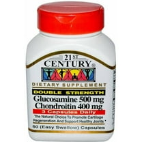 21st Century Glucosamine 500Mg & Chondroitin 400Mg Capsules 60 Ct 2 Pack
