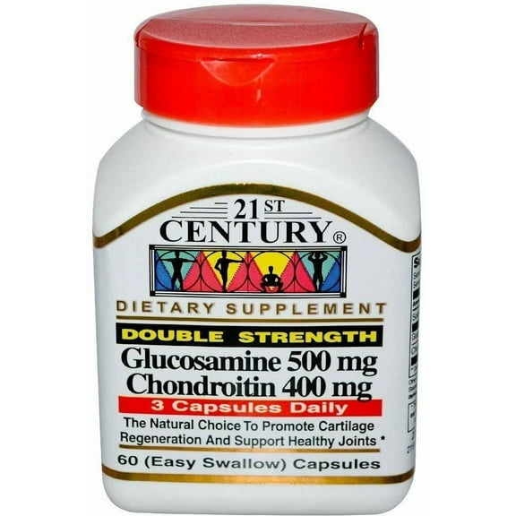 21st Century Glucosamine 500Mg & Chondroitin 400Mg Capsules 60 Ct 2 Pack