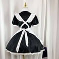 thumbnail image 5 of Woman Cosplay Dress Cute Cosplay Princess Dress Lapel Collar Maid Costume Dress for Cosplay with Short Sleeves, 5 of 7