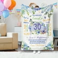 thumbnail image 3 of HiiKaa Happy 30th Birthday Gifts for Her,Women 30 Year Old Birthday Gift,You Have Been Loved Birthday Throw Blanket 60”x50”, 3 of 7
