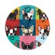 thumbnail image 1 of Reloj de pared con cara de Boston Terrier, silencioso, de 10 pulgadas, estilo rústico retro, decorativo para sala de estar, cocina, baño, dormitorio, 1 of 7