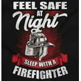 thumbnail image 2 of Cute Wife Girlfriend of Firefighter Plus Size Crewneck Graphic Tee Shirt Brisco Brands 2X, 2 of 5