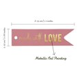 thumbnail image 5 of Inkdotpot Gold Foil Paper Hang Tags Made With Love Text Favor Tags 100 Pieces, 5 of 6