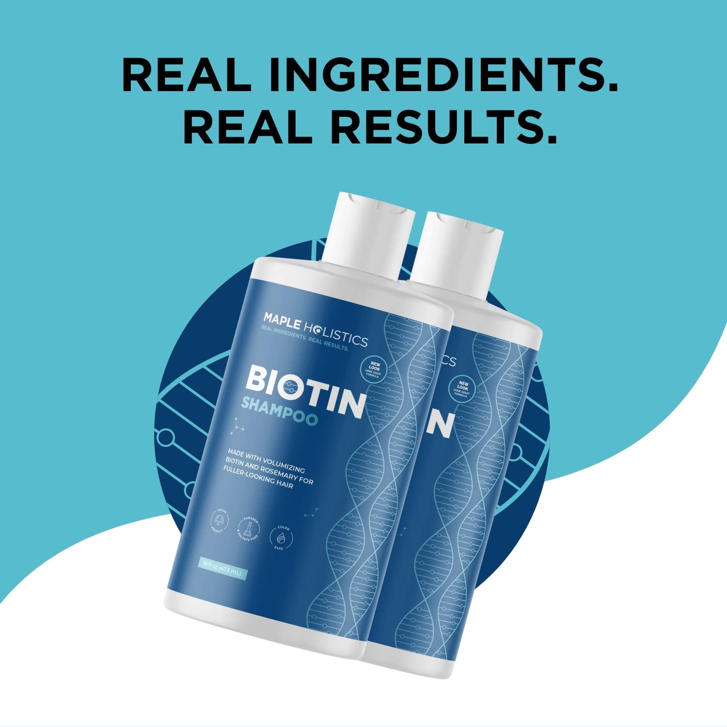 Volumizing Biotin Shampoo for Thinning Hair - Thin Hair Shampoo with Rosemary Argan and Essential Oils for Hair Care - Vegan Sulfate Free Shampoo for Damaged Dry Hair 2 Pack