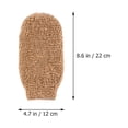 thumbnail image 3 of Khaki Exfoliating Gloves for Bathing Use with Rich Foaming Synthetic Material 4 Pieces, 3 of 8